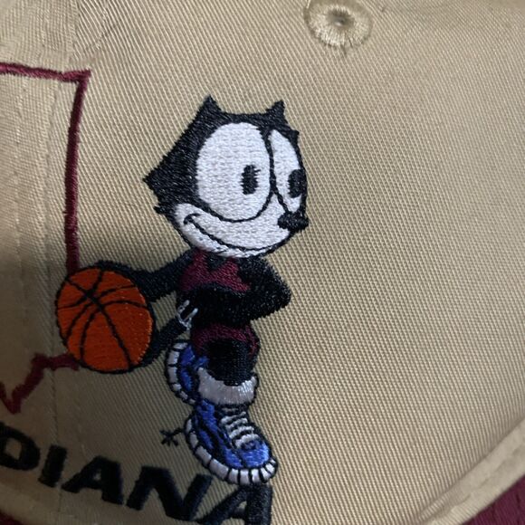 Rare Vintage Indiana State FELIX THE CAT Basketball (Adjustable Snap Back) Cap - Picture 3 of 10